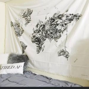 Armando Veve Urban Outfitters map wall tapestry